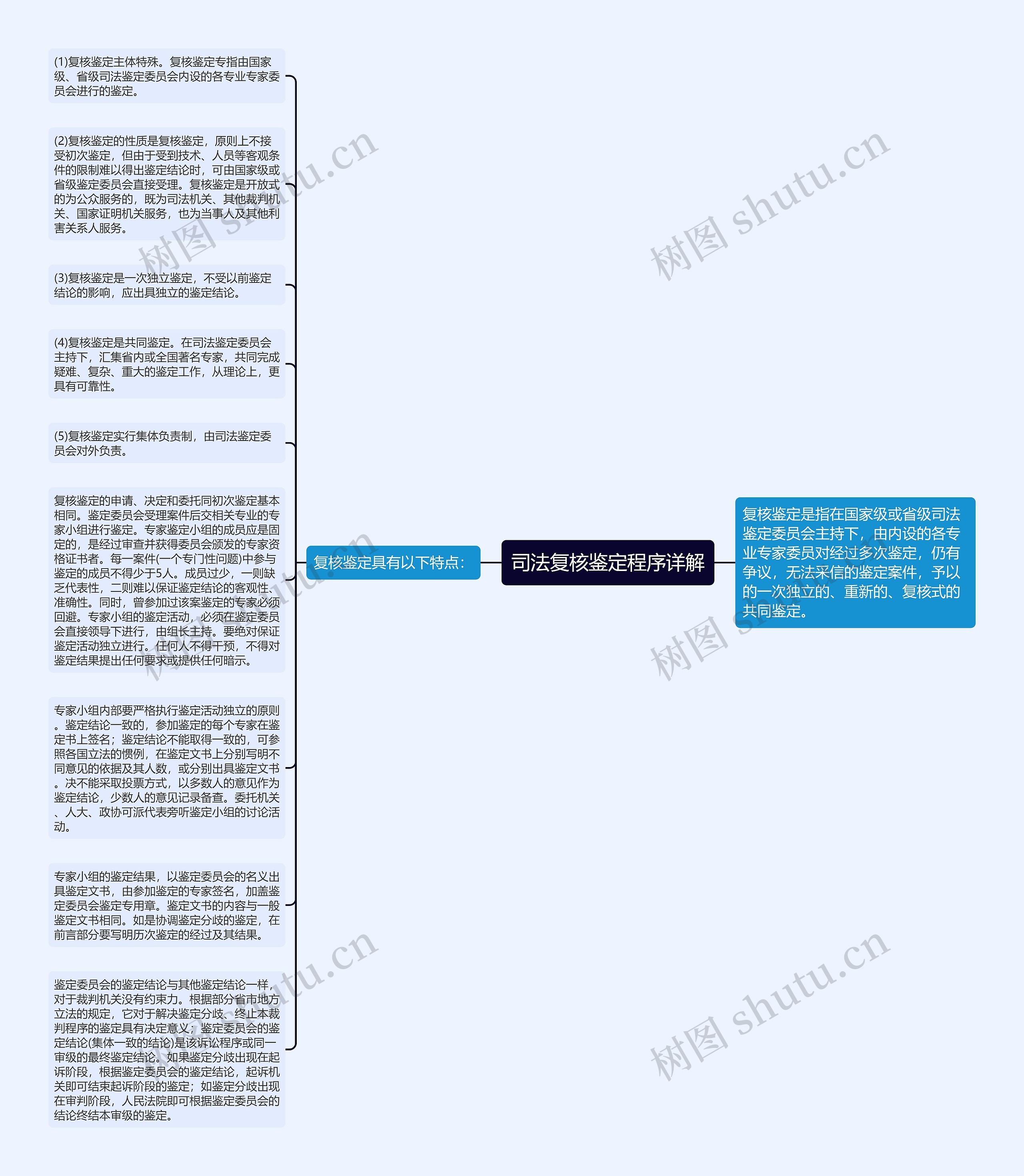 司法复核鉴定程序详解思维导图