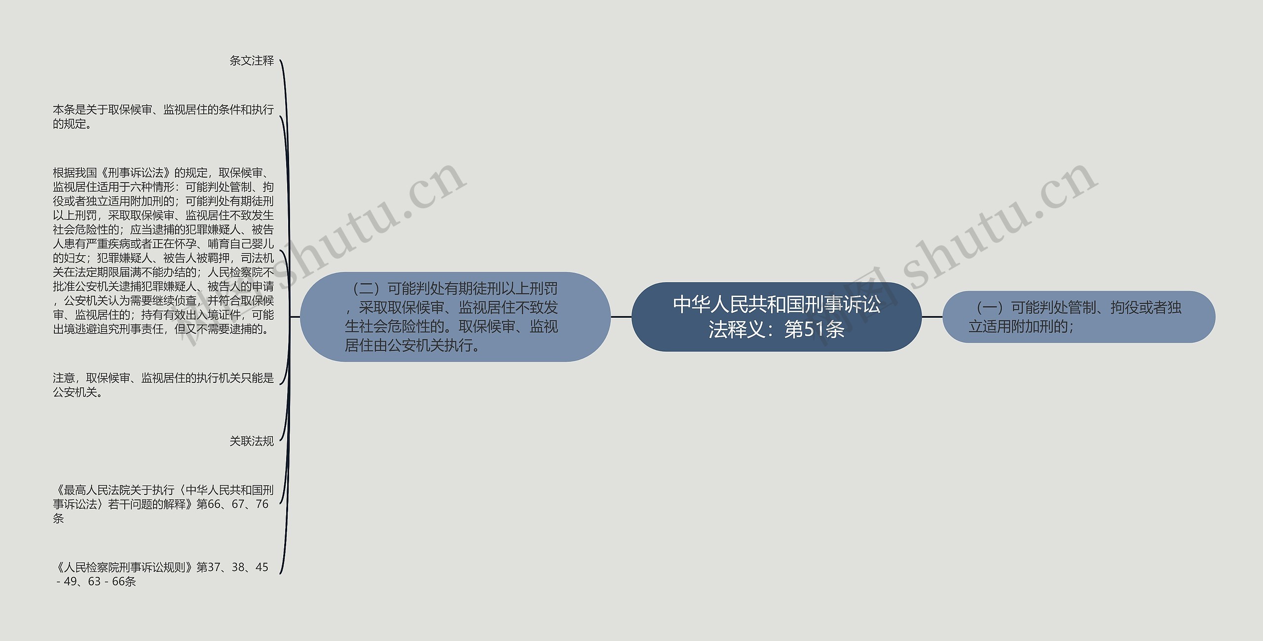 中华人民共和国刑事诉讼法释义：第51条思维导图