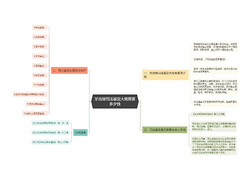 牙齿做司法鉴定大概需要多少钱