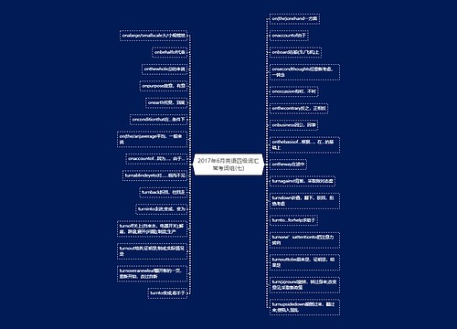 2017年6月英语四级词汇常考词组(七)