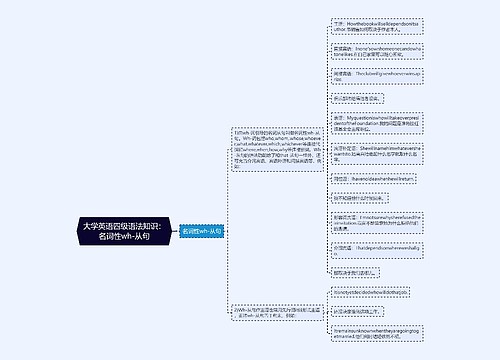 大学英语四级语法知识：名词性wh-从句