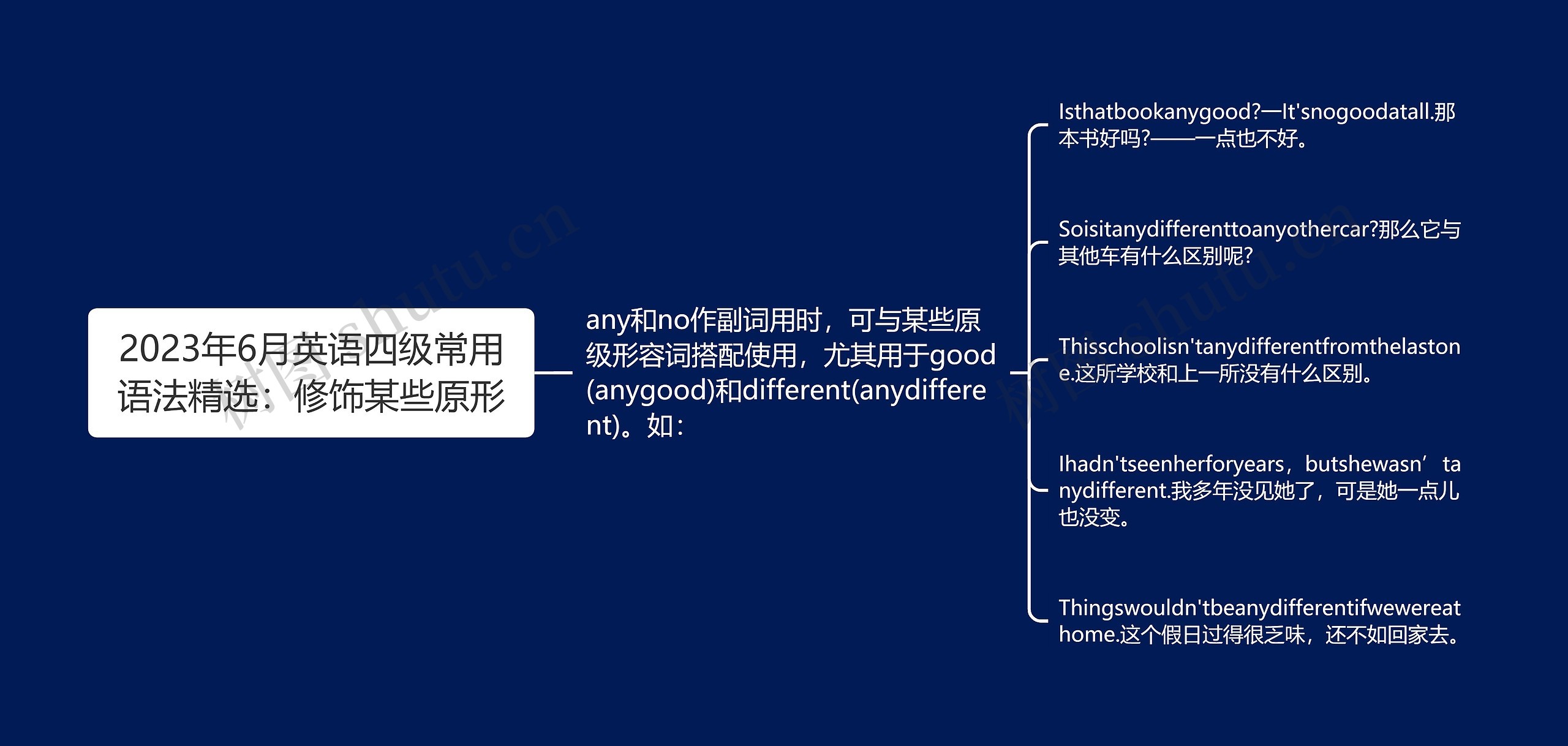 2023年6月英语四级常用语法精选：修饰某些原形