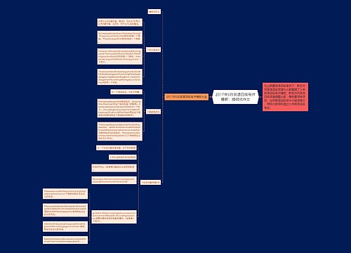 2017年6月英语四级写作模板：提纲式作文