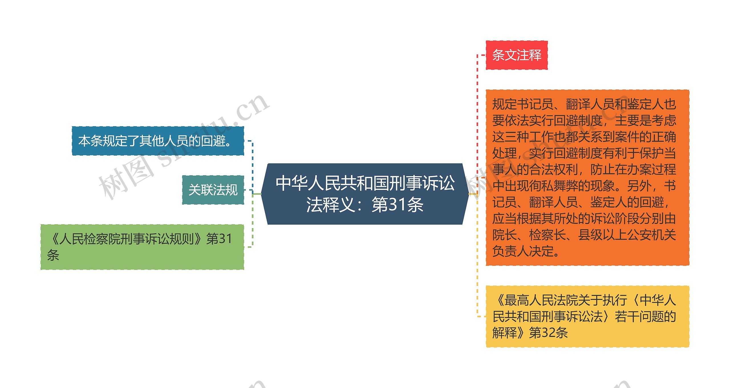 中华人民共和国刑事诉讼法释义：第31条思维导图