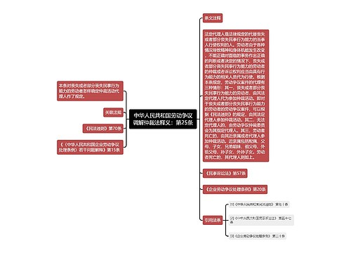 中华人民共和国劳动争议调解仲裁法释义：第25条