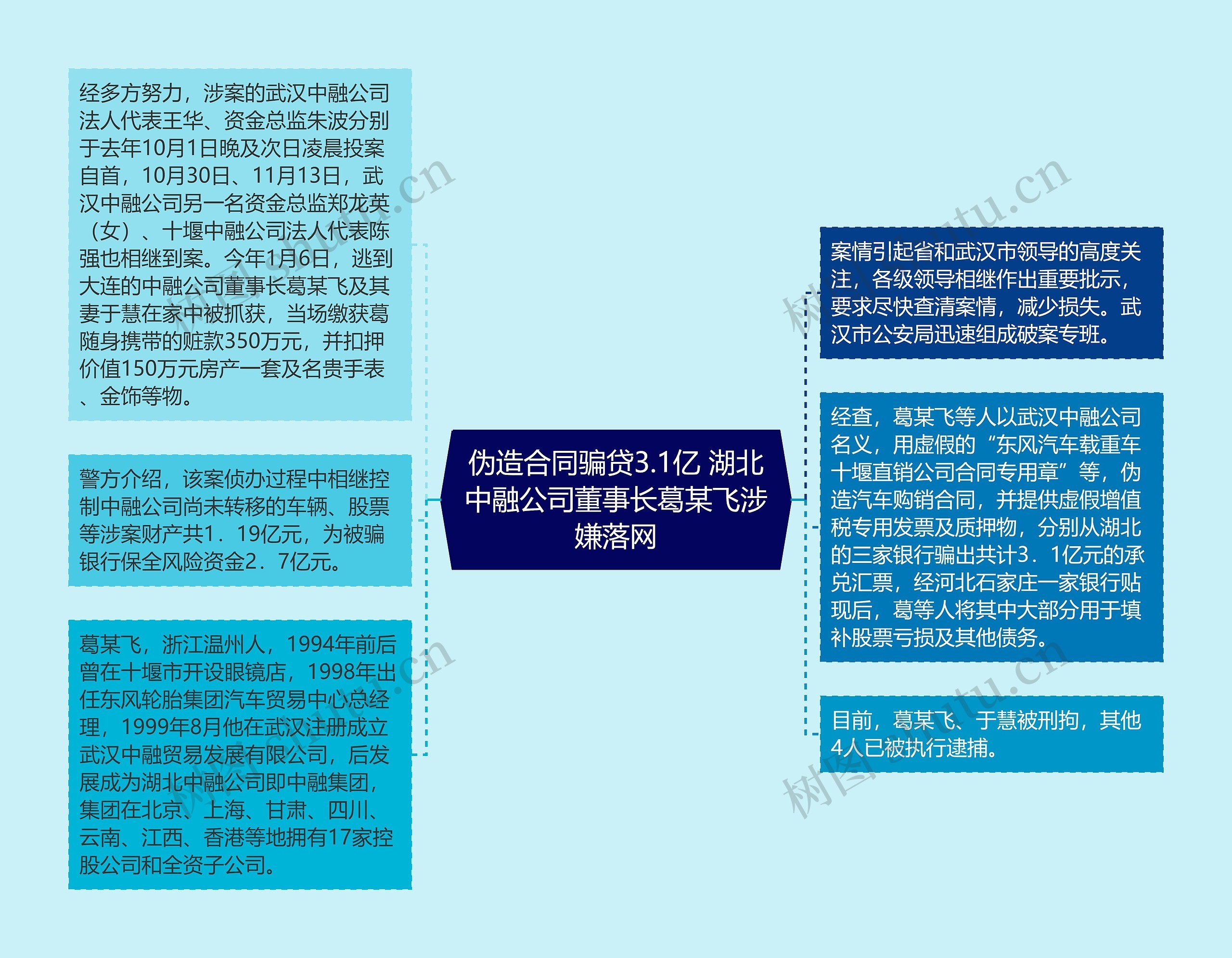 伪造合同骗贷3.1亿 湖北中融公司董事长葛某飞涉嫌落网思维导图