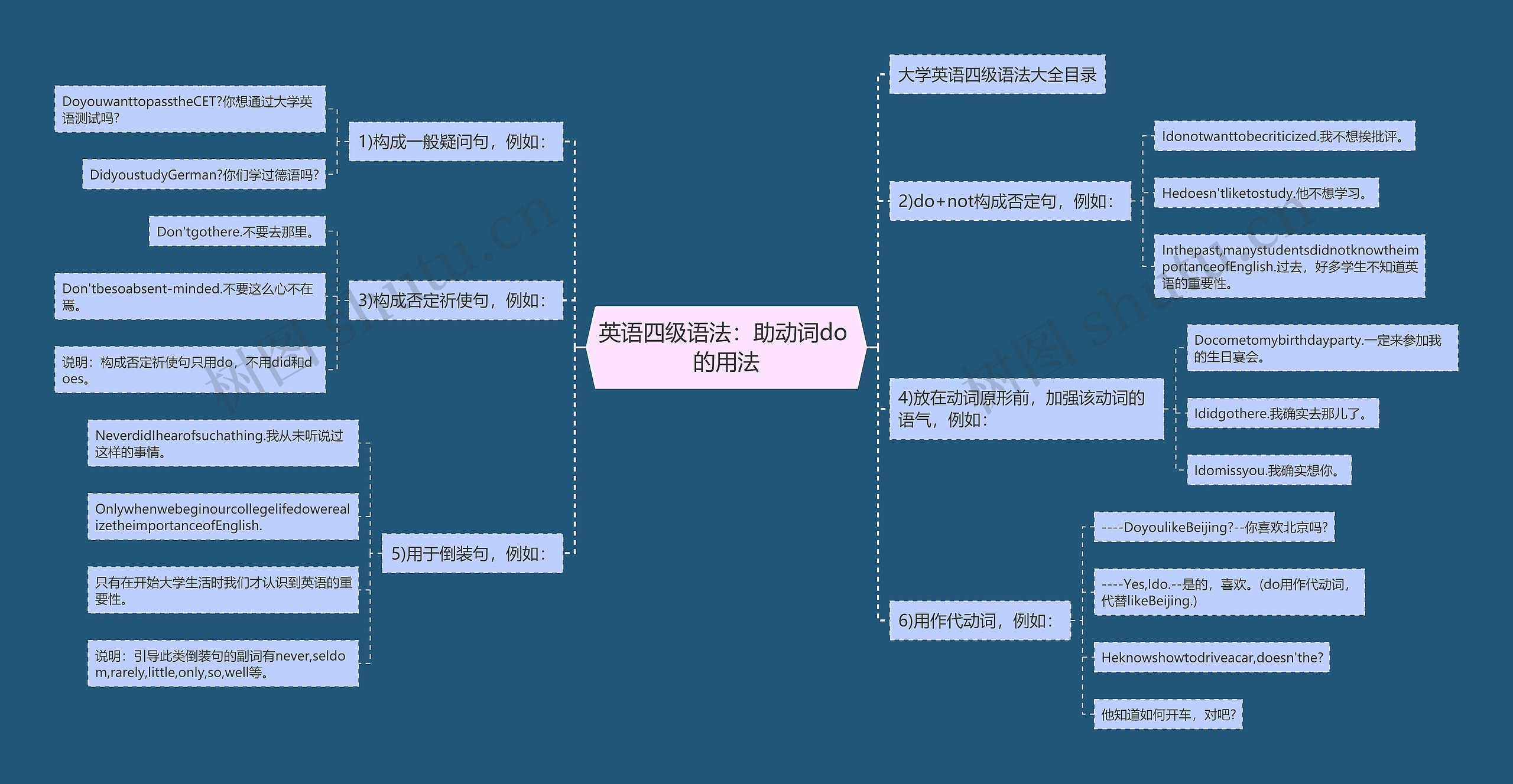 英语四级语法：助动词do 的用法