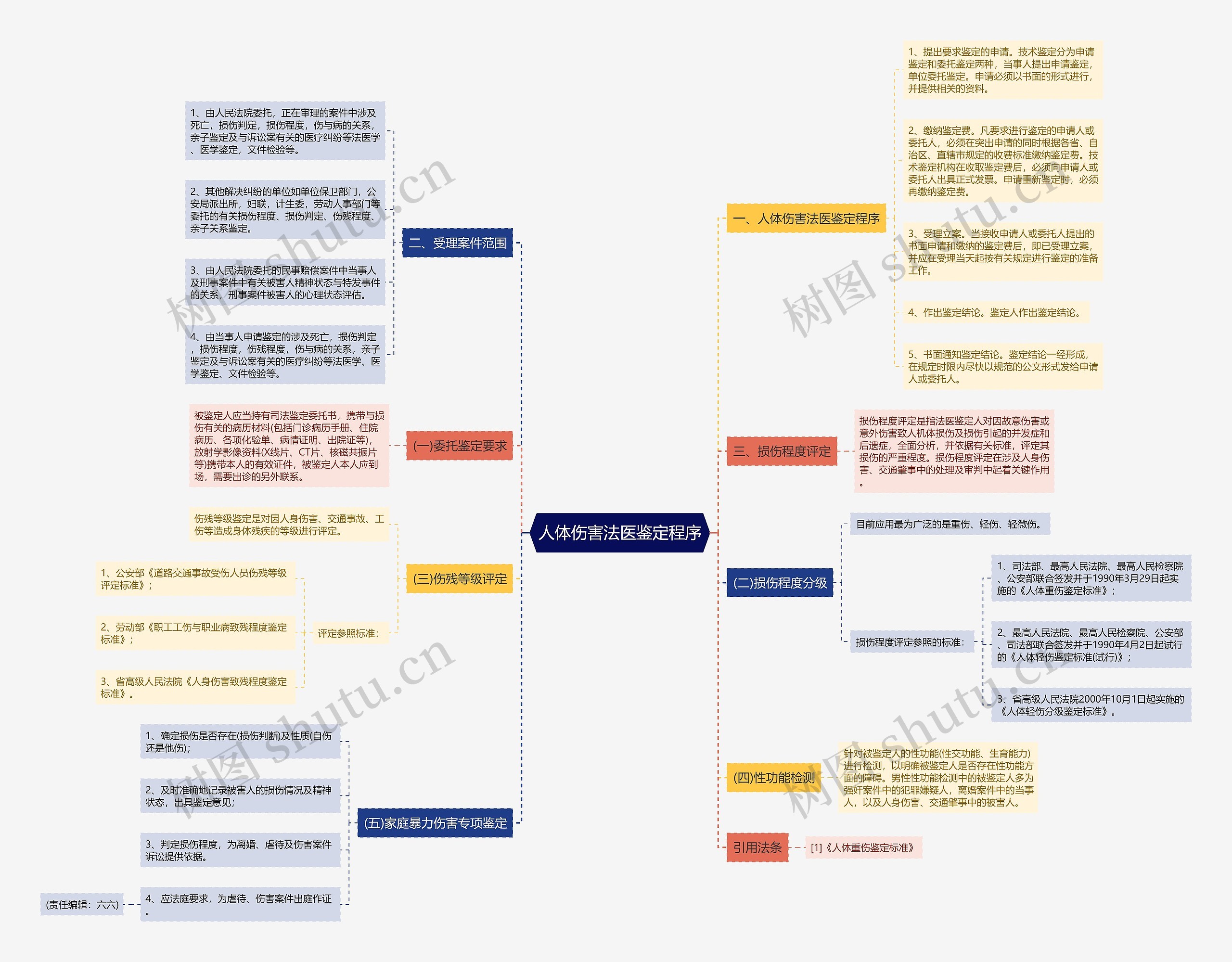 人体伤害法医鉴定程序思维导图