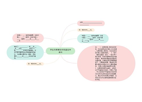 学生伤害事故伤残鉴定申请书