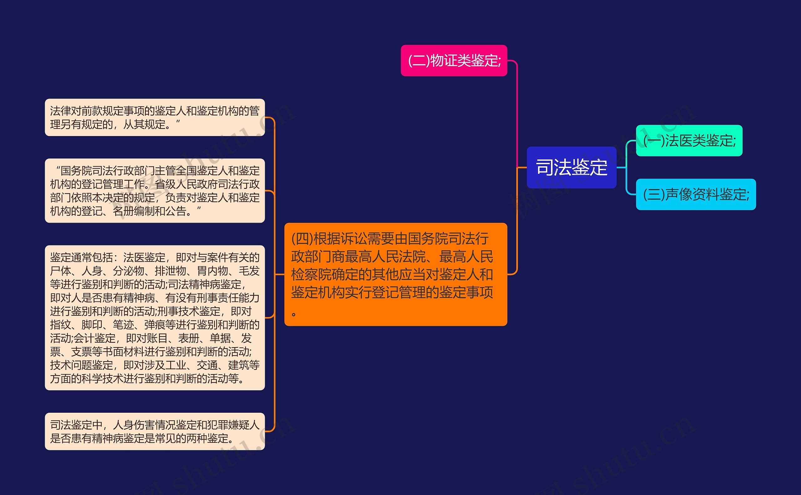 司法鉴定思维导图