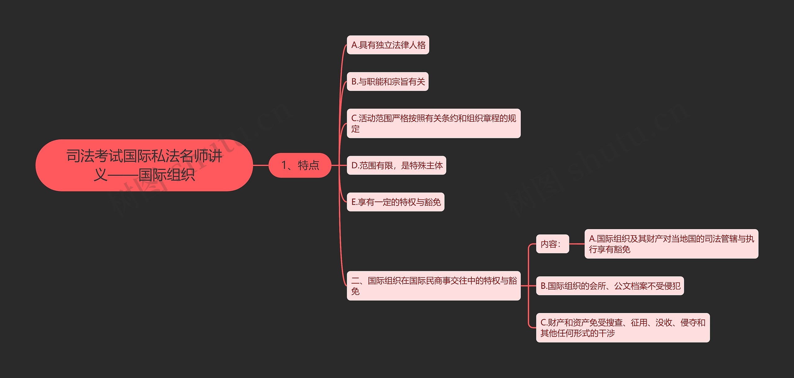 司法考试国际私法名师讲义——国际组织思维导图