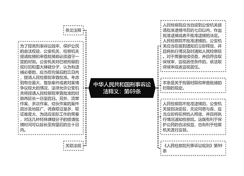 中华人民共和国刑事诉讼法释义：第69条