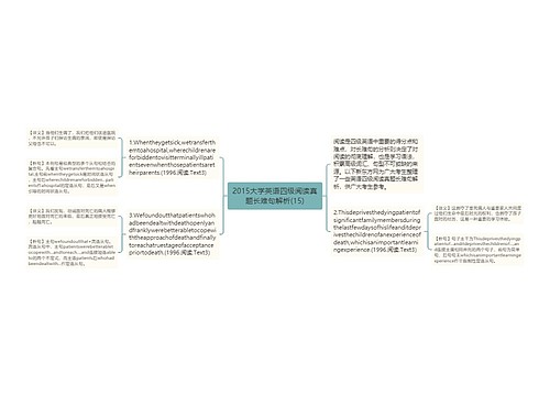 2015大学英语四级阅读真题长难句解析(15)