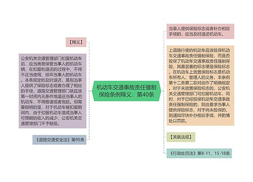 机动车交通事故责任强制保险条例释义：第40条