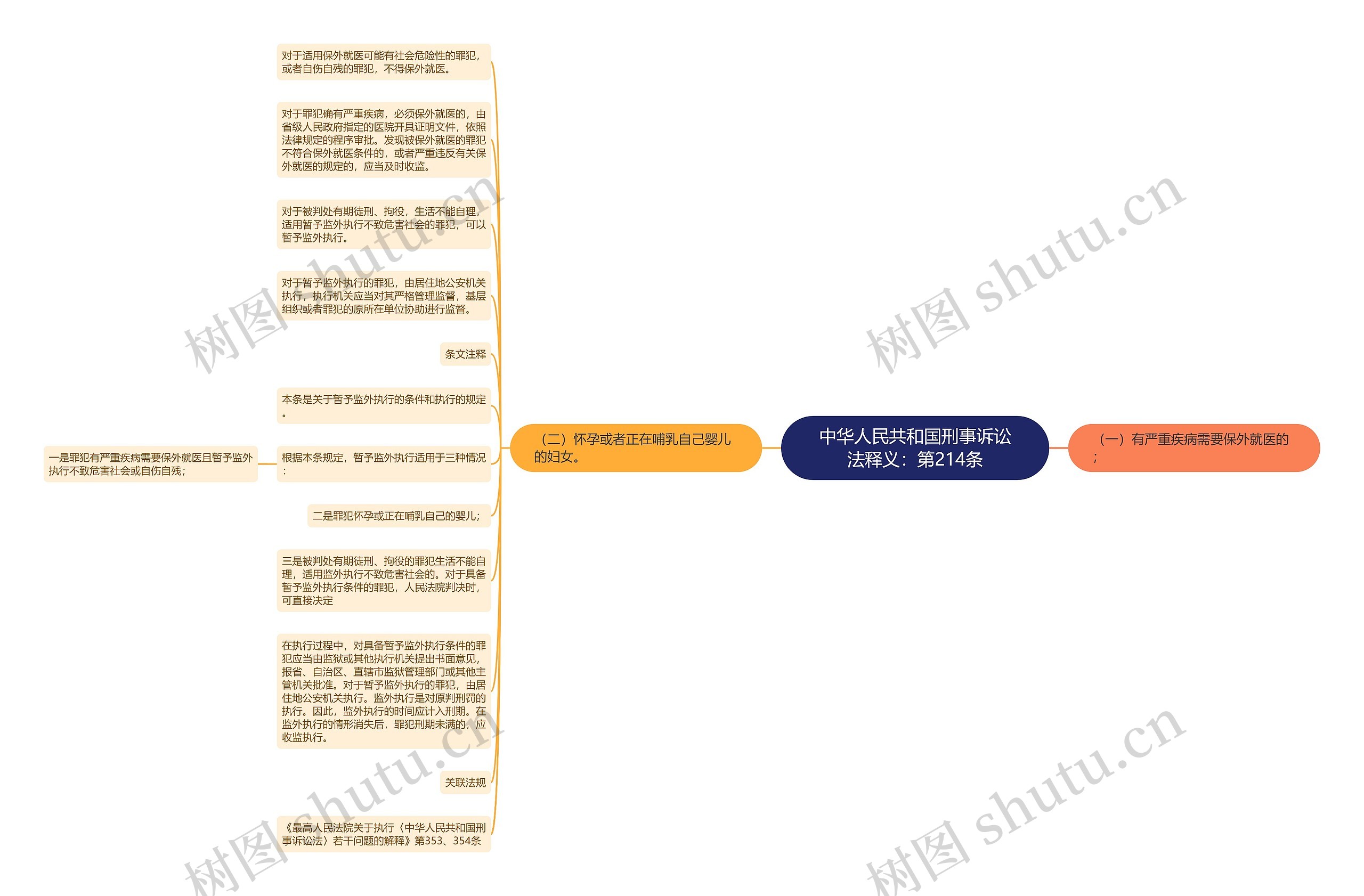 中华人民共和国刑事诉讼法释义：第214条思维导图