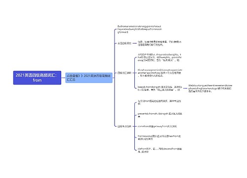 2021英语四级高频词汇：from