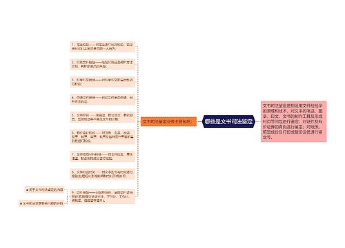 哪些是文书司法鉴定