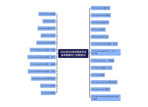 2022年6月英语四级考试备考重要词汇及短语(9)