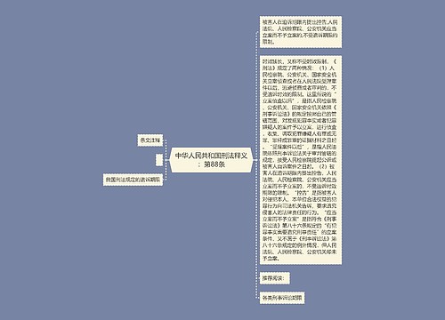 中华人民共和国刑法释义：第88条