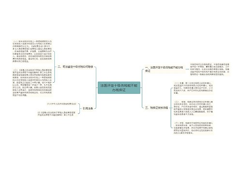 法医评定十级伤残能不能办残疾证