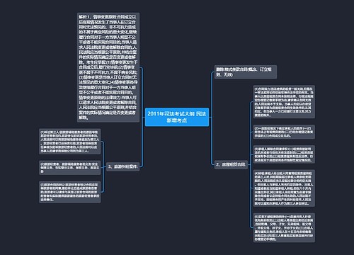 2011年司法考试大纲 民法新增考点
