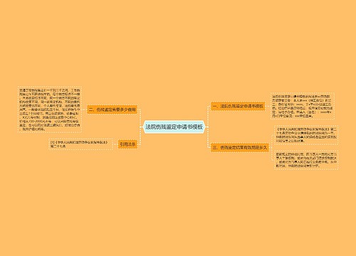 法院伤残鉴定申请书模板