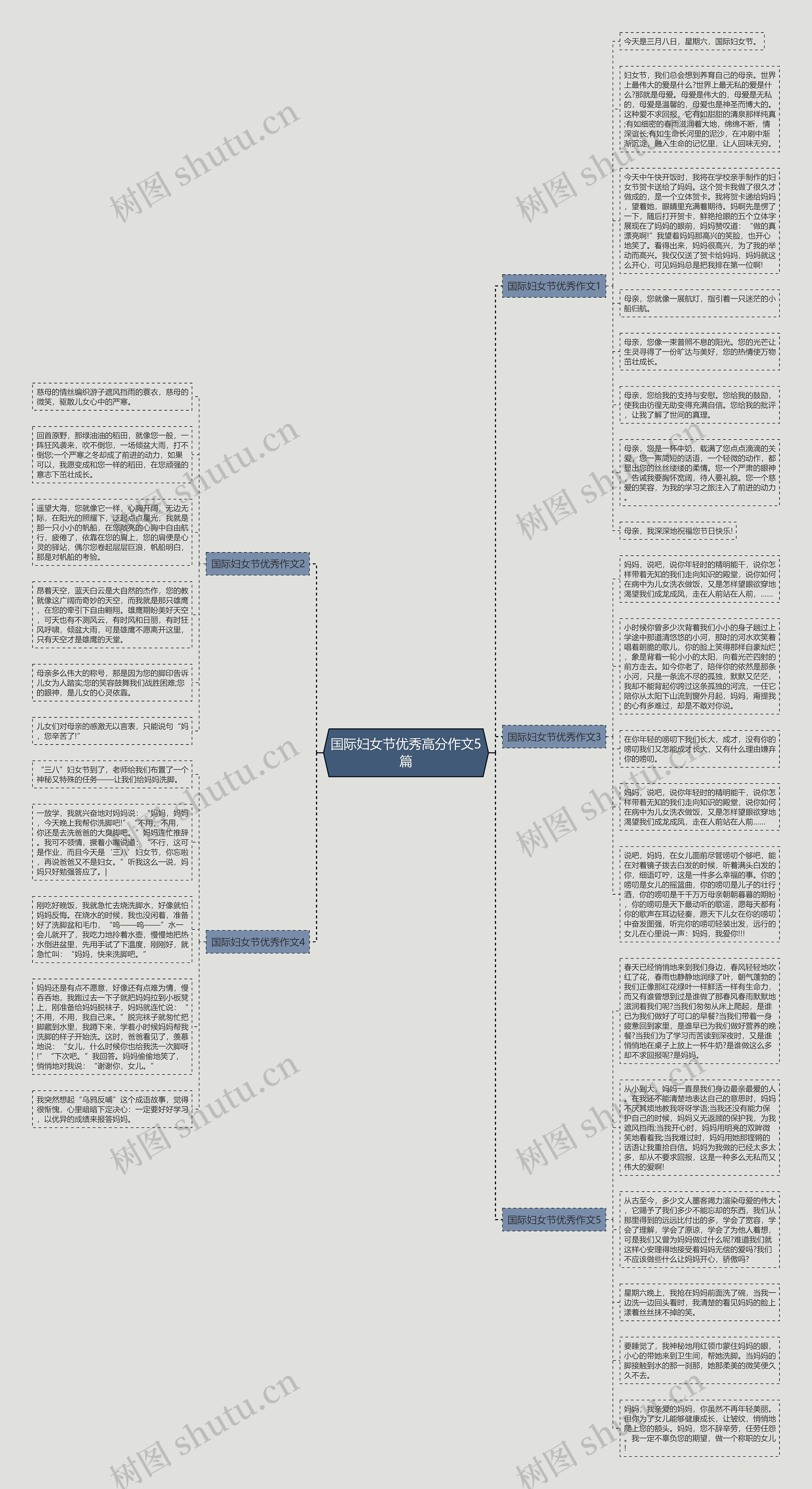 国际妇女节优秀高分作文5篇思维导图