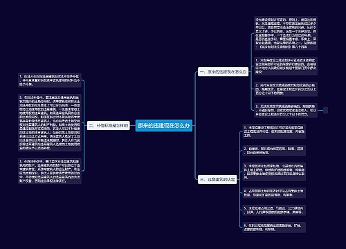 原来的违建现在怎么办