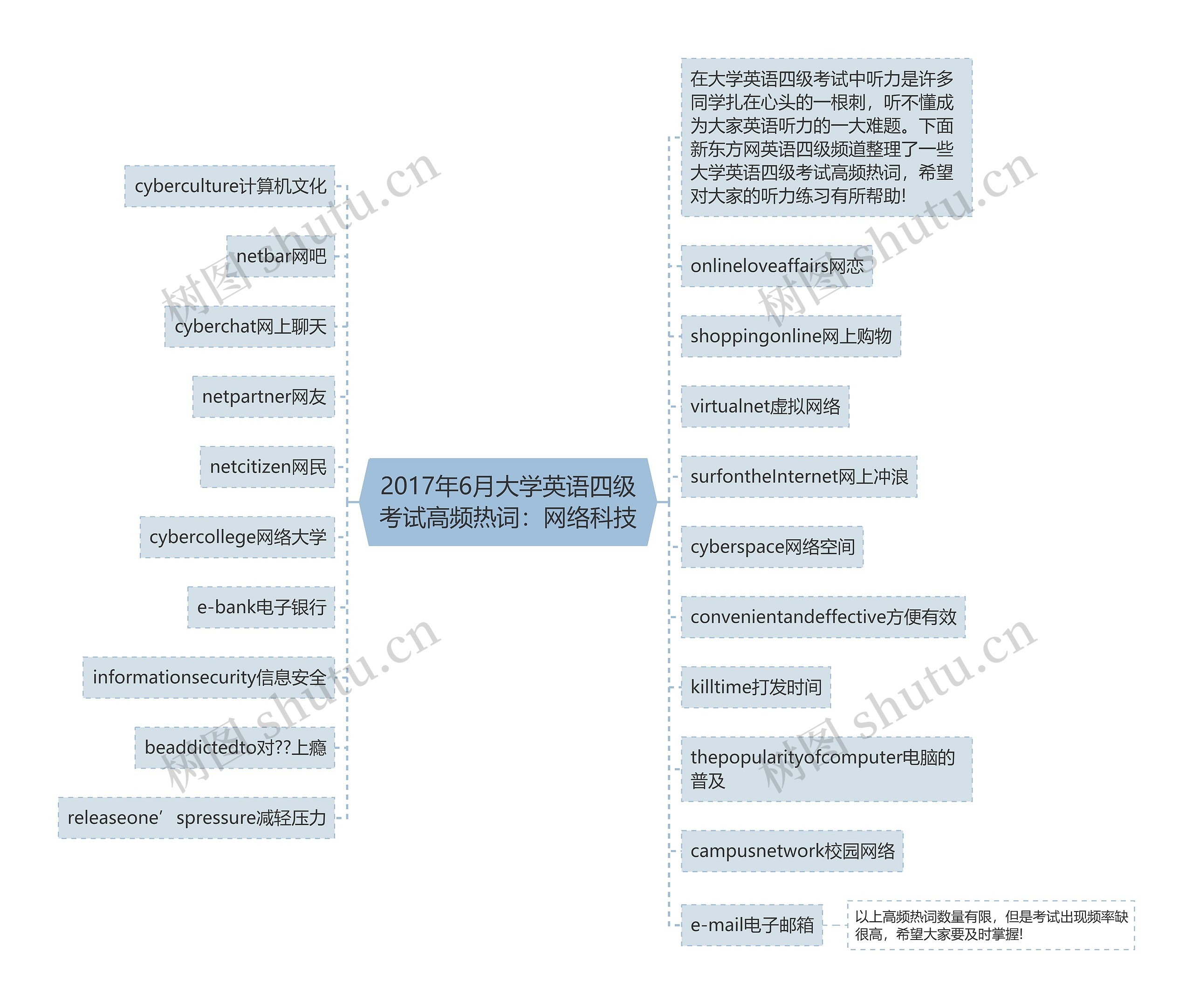 2017年6月大学英语四级考试高频热词：网络科技