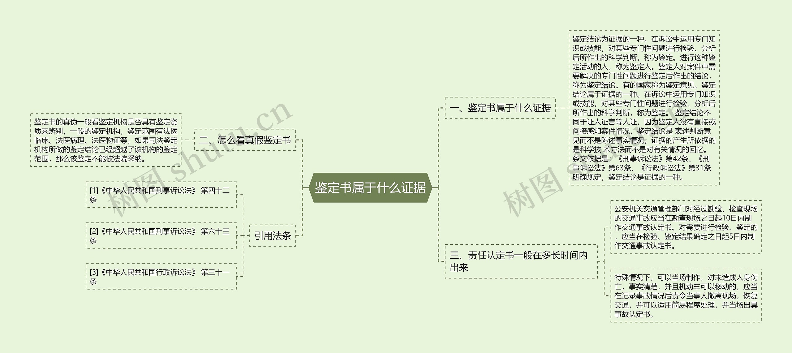 鉴定书属于什么证据思维导图