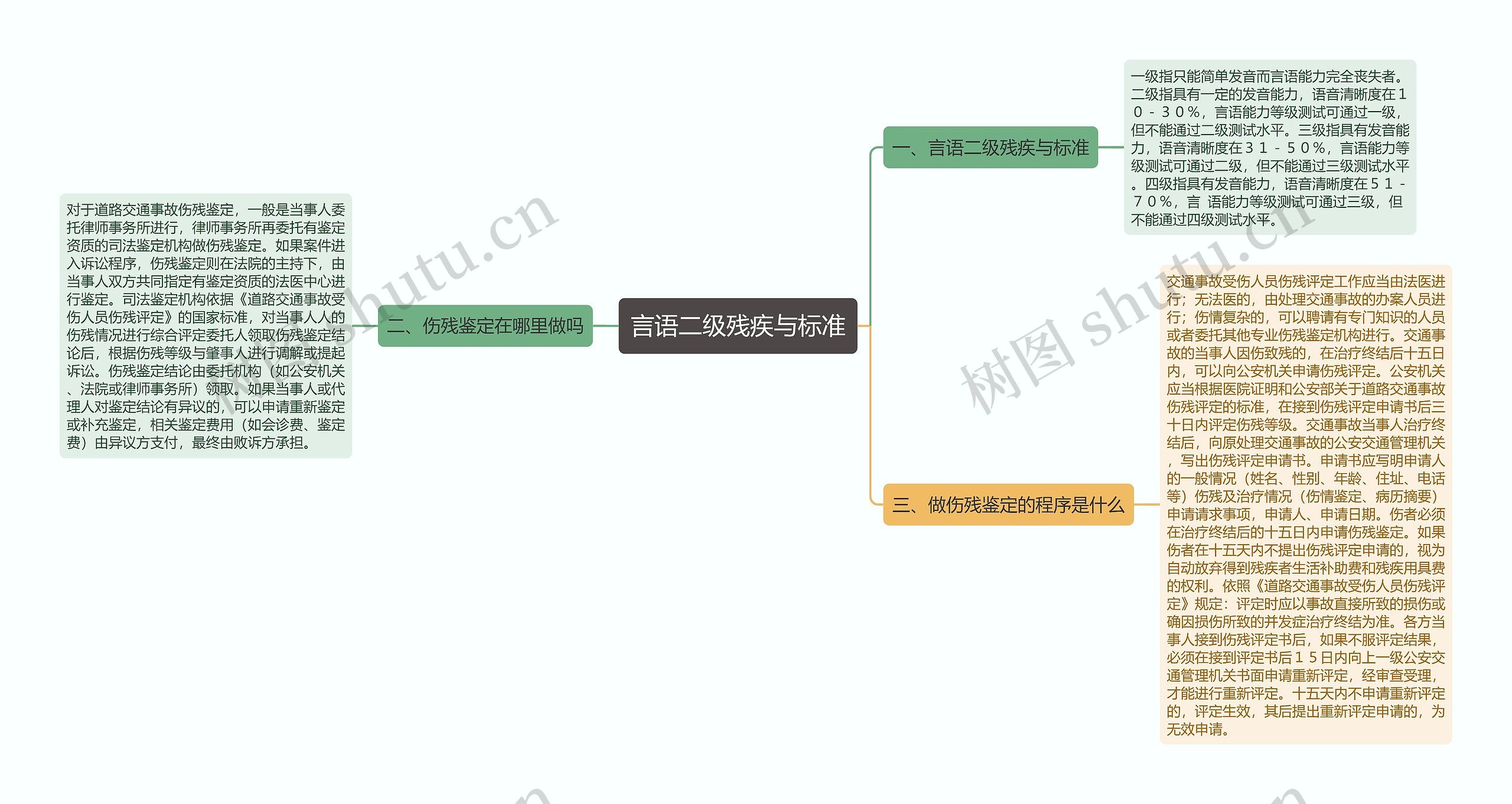 言语二级残疾与标准