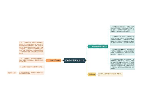 上法庭作证要注意什么