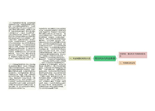 情况判决与利益衡量