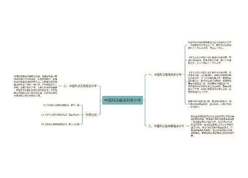 中国刑法最高判多少年