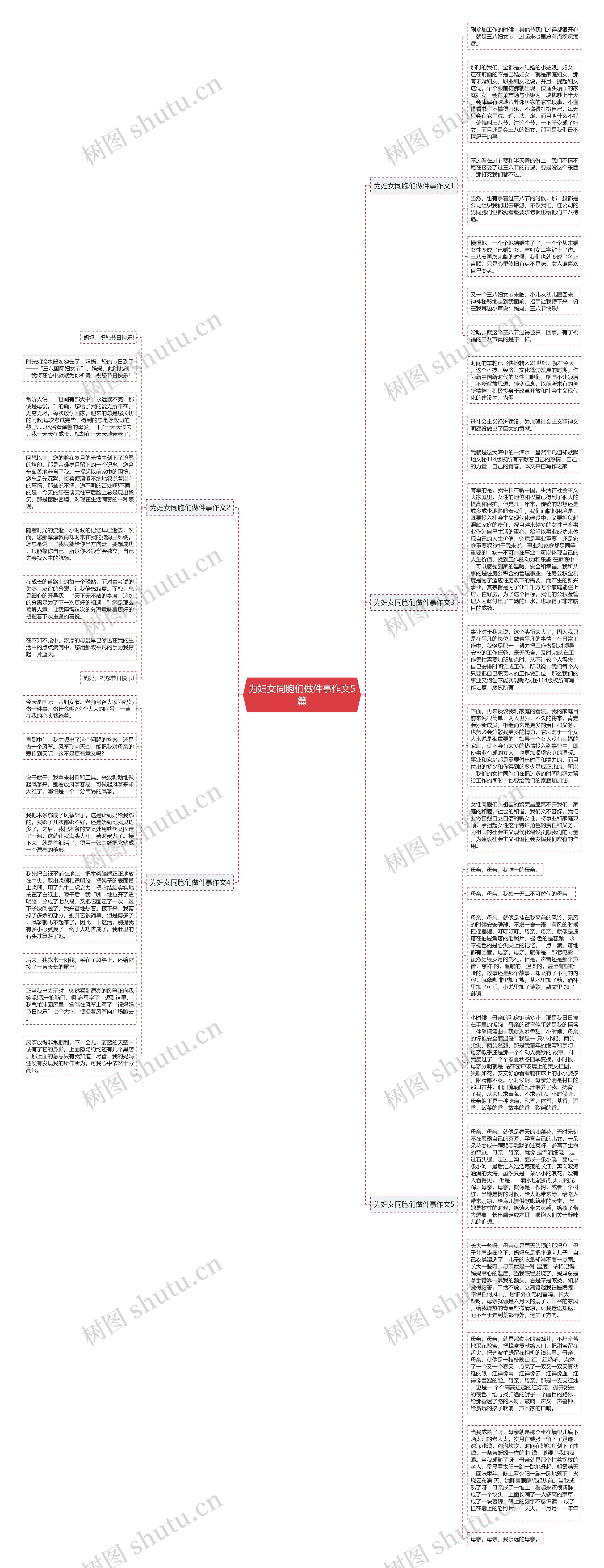 为妇女同胞们做件事作文5篇思维导图