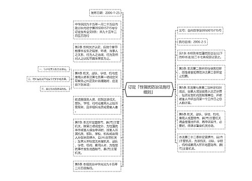 订定「性骚扰防治法施行细则」