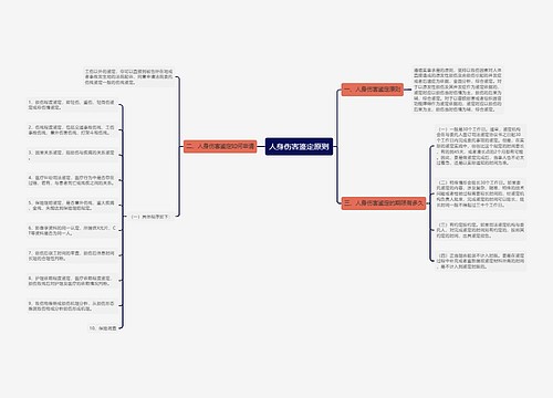 人身伤害鉴定原则