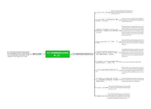 2021英语四级语法句型范例（五）