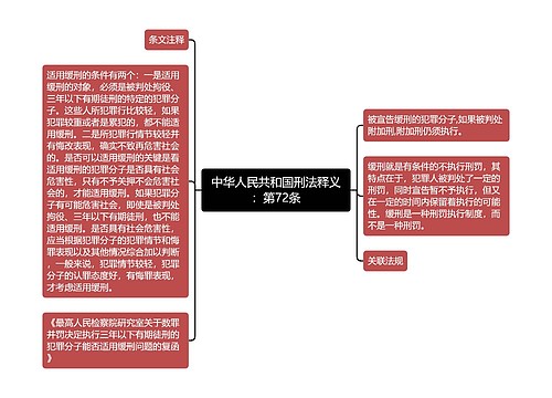 中华人民共和国刑法释义：第72条