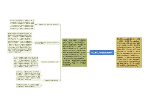 司法考试如何轻松备战？