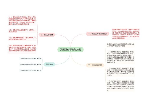 我国还有哪些附加刑