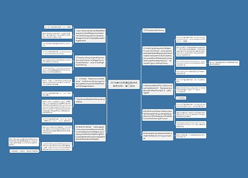 2016年6月英语四级作文句式分析：第二部分