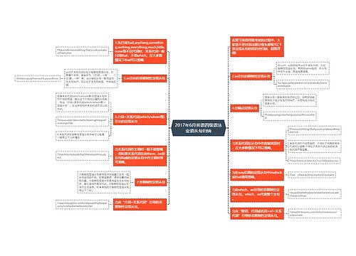 2017年6月英语四级语法定语从句归纳