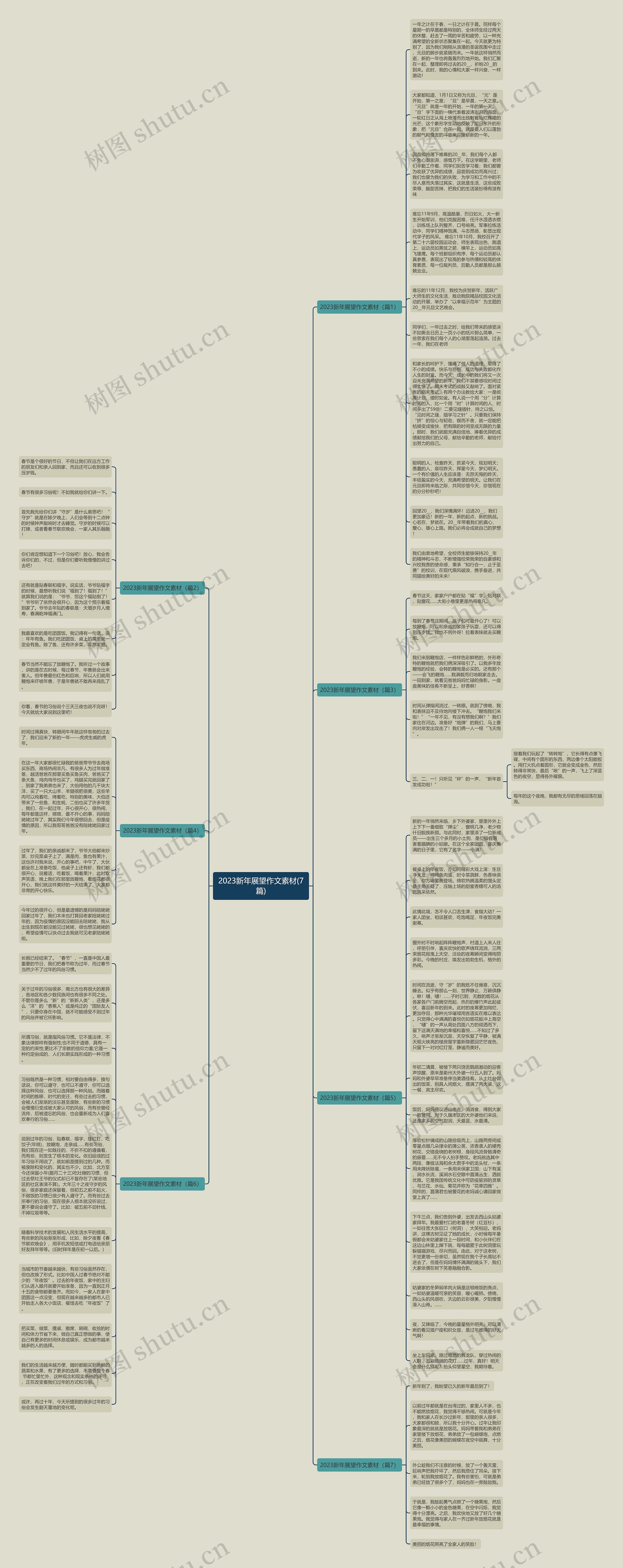 2023新年展望作文素材(7篇)思维导图