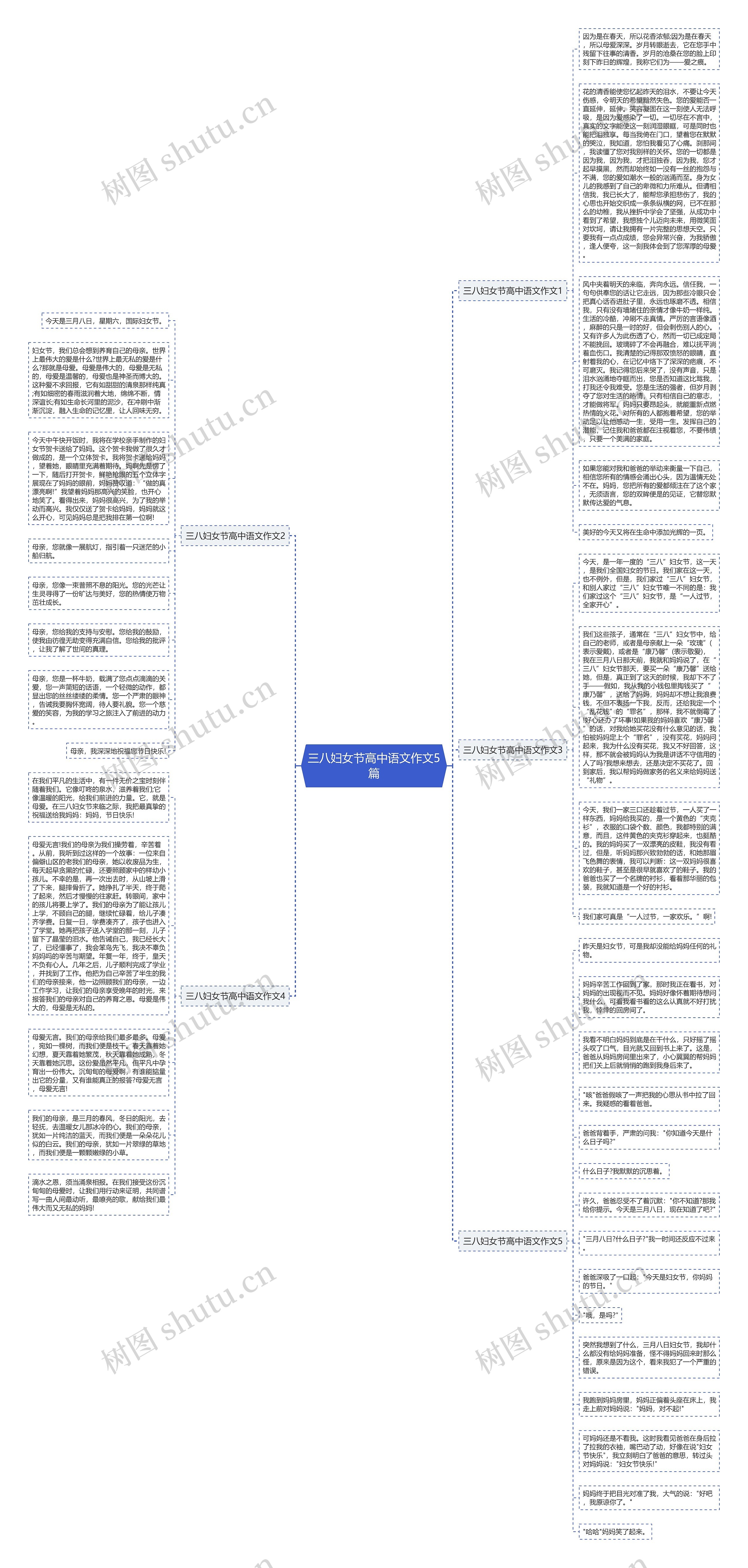三八妇女节高中语文作文5篇思维导图