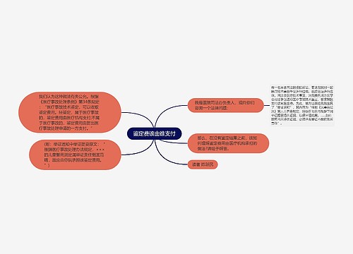 鉴定费该由谁支付