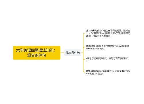 大学英语四级语法知识：混合条件句