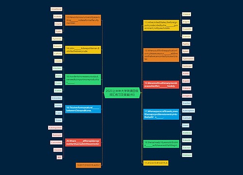 2023上半年大学英语四级词汇练习及答案(46)