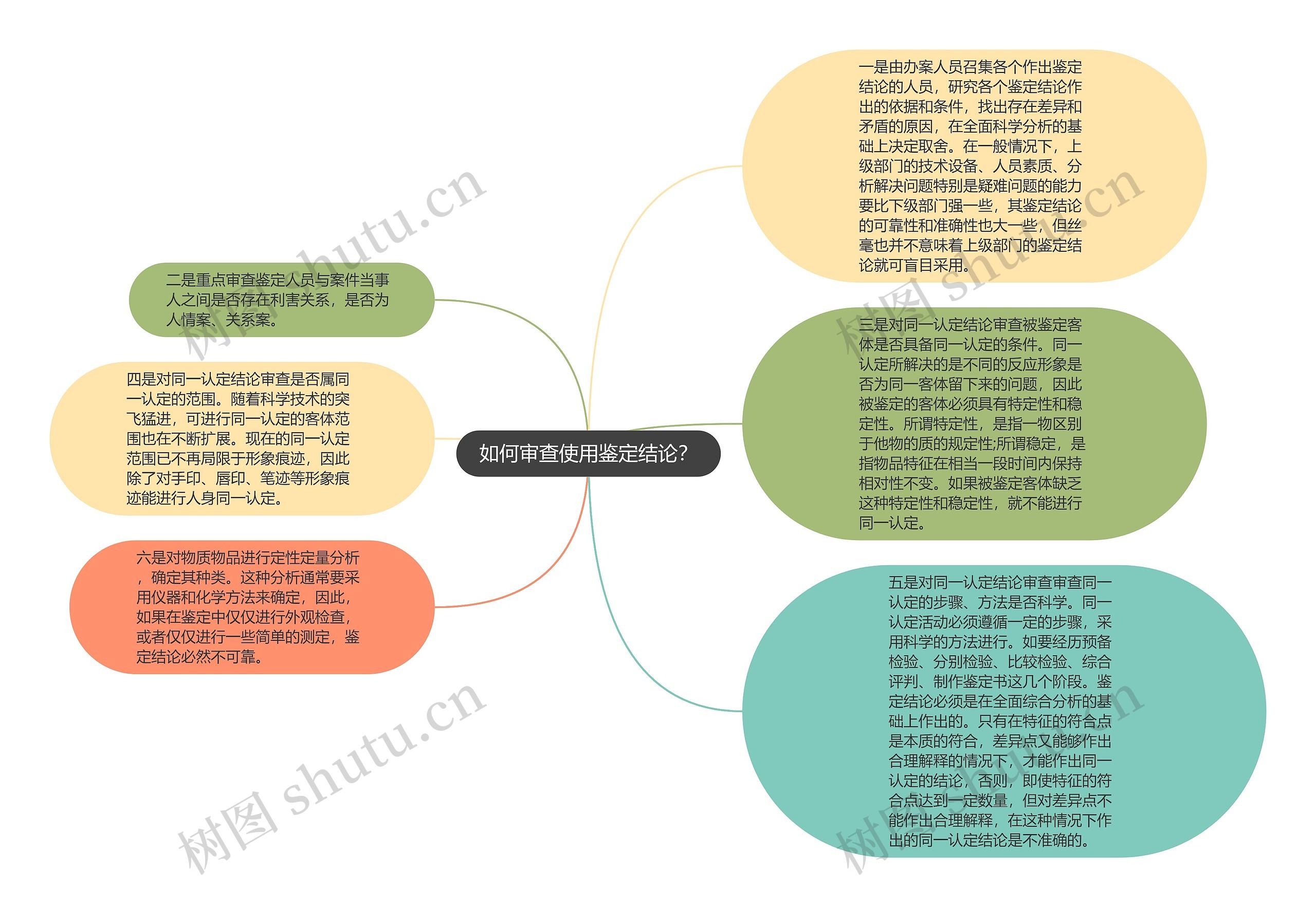 如何审查使用鉴定结论？思维导图