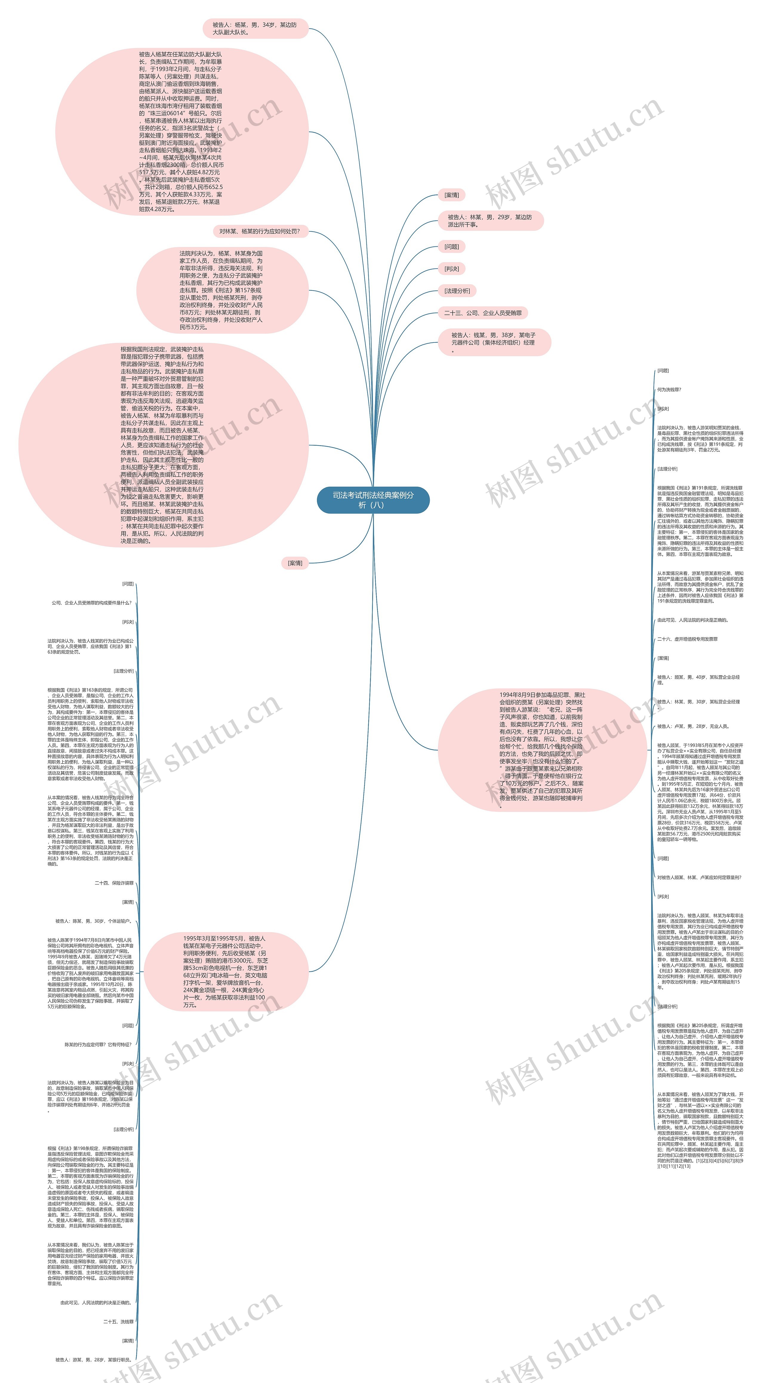 司法考试刑法经典案例分析（八）思维导图